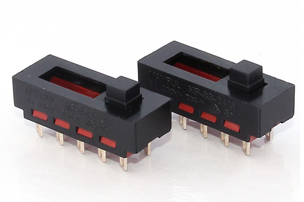 {四檔滑動開關MF-SS-2416 塑膠撥動開關 width=